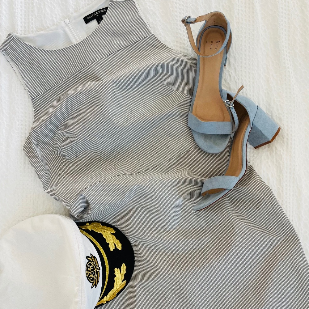 Banana Republic Seersucker Shift Dress